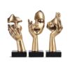Lot de 3 Statues de Penseur Abstraites Lot de 3 Statues de Penseur Abstraites