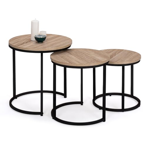 Lot de 3 Tables Basses Gigognes Detroit Lot de 3 Tables Basses Gigognes Detroit