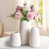 Lot de 3 Vases Décoratifs en Céramique Lot de 3 Vases Décoratifs en Céramique