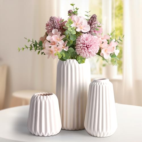 Lot de 3 Vases Décoratifs en Céramique Lot de 3 Vases Décoratifs en Céramique