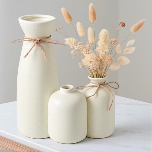 Lot de 3 vases en céramique moderne Lot de 3 vases en céramique moderne
