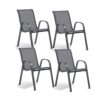 Lot de 4 Chaises de Jardin Empilables Lot de 4 Chaises de Jardin Empilables