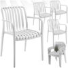 Lot de 4 Chaises de Jardin Empilables Lot de 4 Chaises de Jardin Empilables