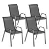 Lot de 4 Chaises de Jardin Empilables Lot de 4 Chaises de Jardin Empilables