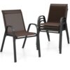 Lot de 4 Chaises de Jardin Ergonomiques Lot de 4 Chaises de Jardin Ergonomiques