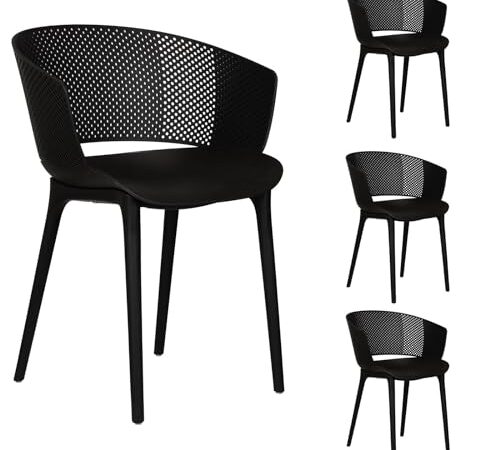 Lot de 4 chaises de Jardin OLINDO Lot de 4 chaises de Jardin OLINDO