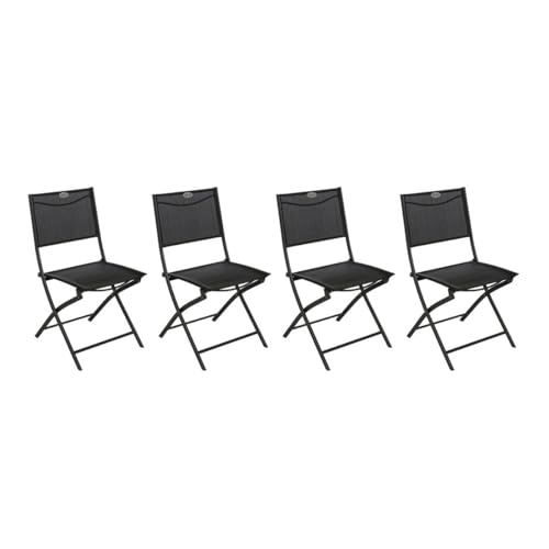 Lot de 4 Chaises de Jardin Pliantes
