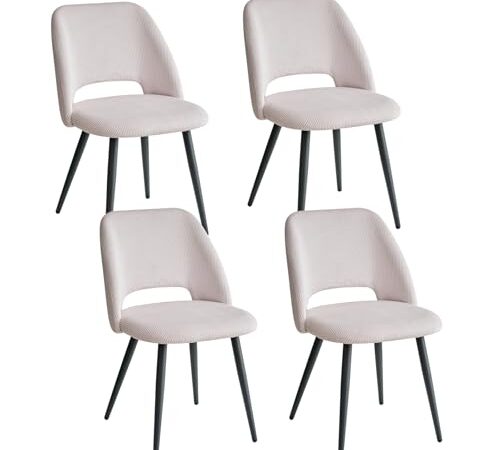 Lot de 4 Chaises de Salle à Manger