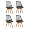 Lot de 4 Chaises Modernes en Cuir Lot de 4 Chaises Modernes en Cuir