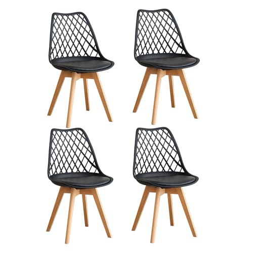 Lot de 4 Chaises Modernes en Cuir Lot de 4 Chaises Modernes en Cuir