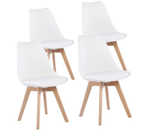 Lot de 4 Chaises Scandinaves Rétro Lot de 4 Chaises Scandinaves Rétro