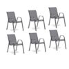 Lot de 6 Chaises de Jardin Empilables Lot de 6 Chaises de Jardin Empilables
