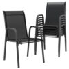 Lot de 6 Chaises de Jardin Empilables Lot de 6 Chaises de Jardin Empilables