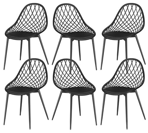 Lot de 6 chaises de jardin en métal Lot de 6 chaises de jardin en métal