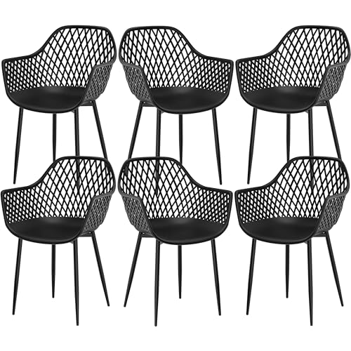 Lot de 6 chaises de jardin modernes
