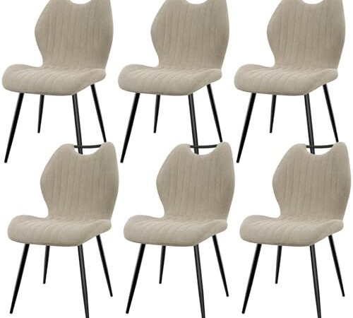 Lot de 6 Chaises de Salle à Manger Lot de 6 Chaises de Salle à Manger