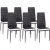 Lot de 6 chaises de Salle à Manger Lot de 6 chaises de Salle à Manger