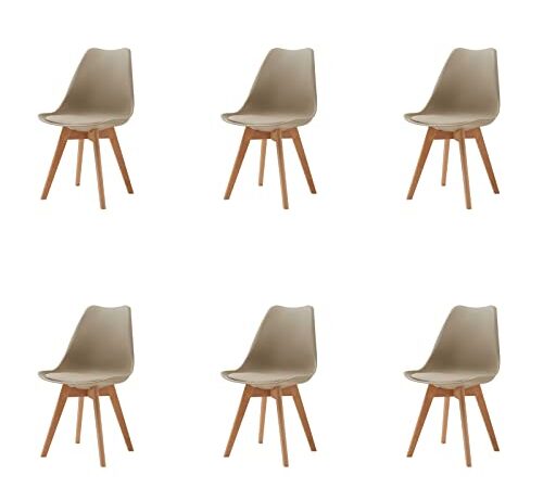 Lot de 6 Chaises de Salle à Manger