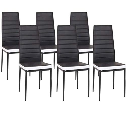 Lot de 6 chaises de Salle à Manger Lot de 6 chaises de Salle à Manger