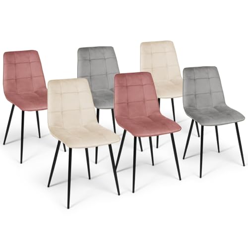 Lot de 6 chaises Mila Mix Color Lot de 6 chaises Mila Mix Color
