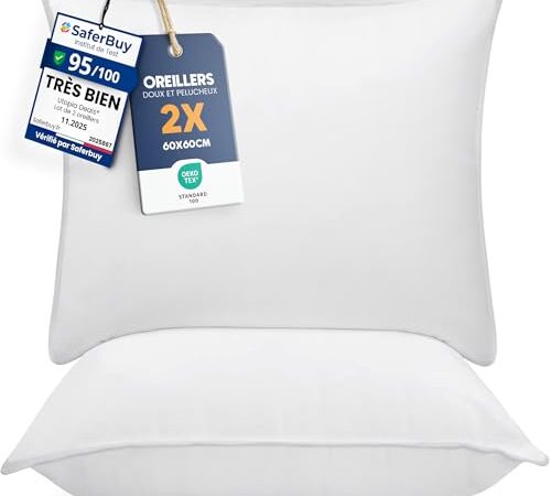 Oreillers Utopia Bedding (Lot de 2) Oreillers Utopia Bedding (Lot de 2)