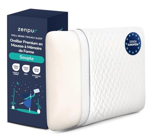 Oreiller ZenPur 13cm en Mousse
