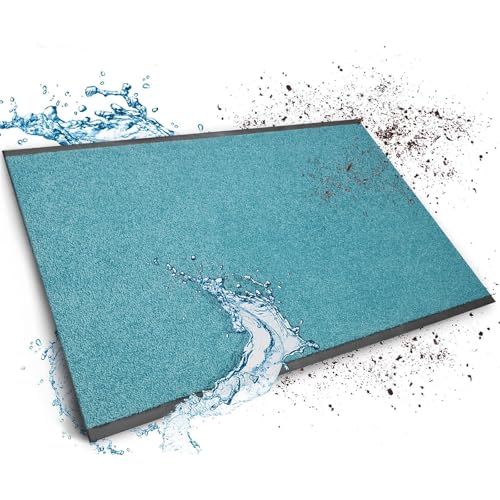 Paillasson sur mesure en nylon turquoise Paillasson sur mesure en nylon turquoise
