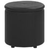 Pouf Coffre de Rangement Glamour Noir
