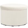 Pouf Coffre Rangement Velours Côtelé Pouf Coffre Rangement Velours Côtelé