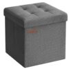 Pouf de Rangement Pliable en Tissu Pouf de Rangement Pliable en Tissu
