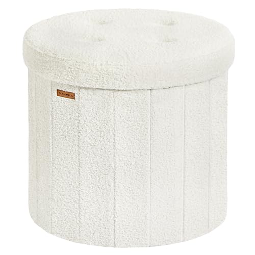 Pouf de rangement rond pliable SONGMICS