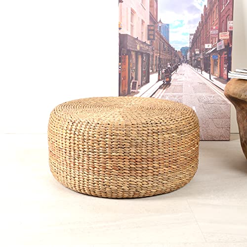 Pouf en jacinthe d'eau 60 cm Pouf en jacinthe d'eau 60 cm