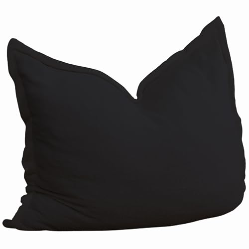 Pouf Géant XXL en Bouclette Noir