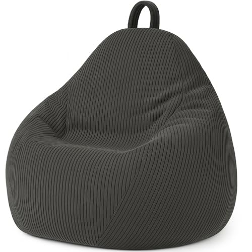 Pouf Poire en Velours Côtelé Confortable Pouf Poire en Velours Côtelé Confortable