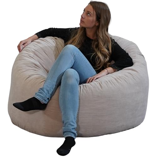 Pouf Poire XL en Velours Côtelé Pouf Poire XL en Velours Côtelé
