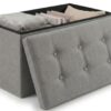 Pouf Rangement Pliable avec Couvercle Pouf Rangement Pliable avec Couvercle