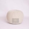 Pouf rond en tricot 100% coton Pouf rond en tricot 100% coton