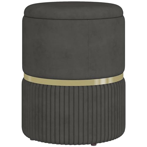 Pouf Tabouret Repose-Pied moderne en Velours
