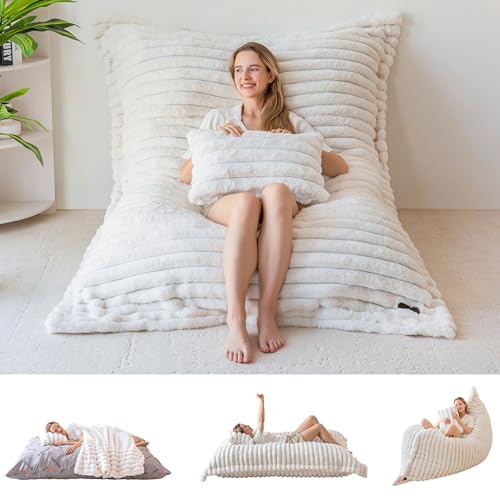 Pouf XXL Confort en Mousse Moelleuse Pouf XXL Confort en Mousse Moelleuse