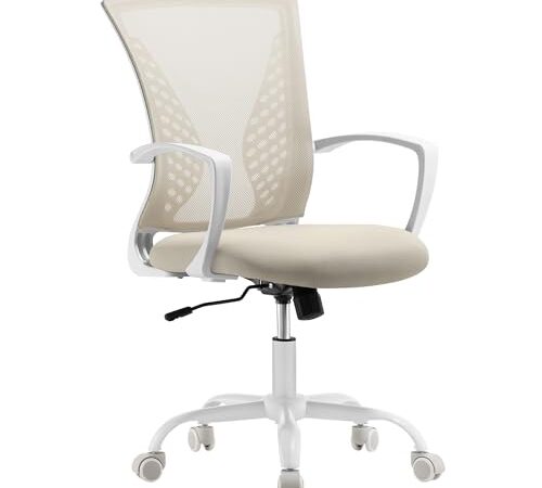 SONGMICS Chaise de Bureau Ergonomique Beige SONGMICS Chaise de Bureau Ergonomique Beige