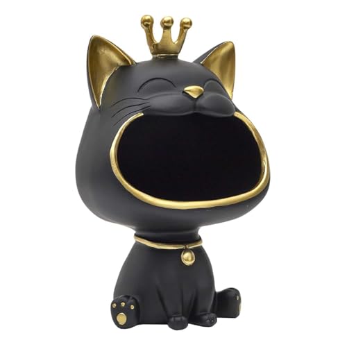 Statue de Chat Noir Vide Poche