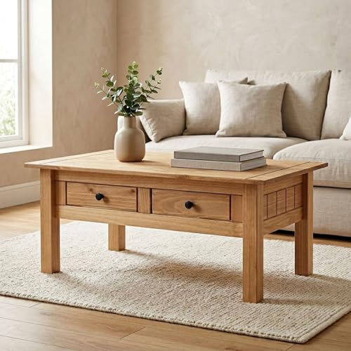 Table Basse Cancun en Bois Massif Table Basse Cancun en Bois Massif