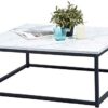 Table Basse Carrée Effet Marbré Table Basse Carrée Effet Marbré