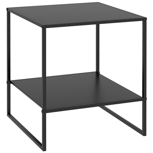 Table Basse Carrée en Acier Noir Table Basse Carrée en Acier Noir