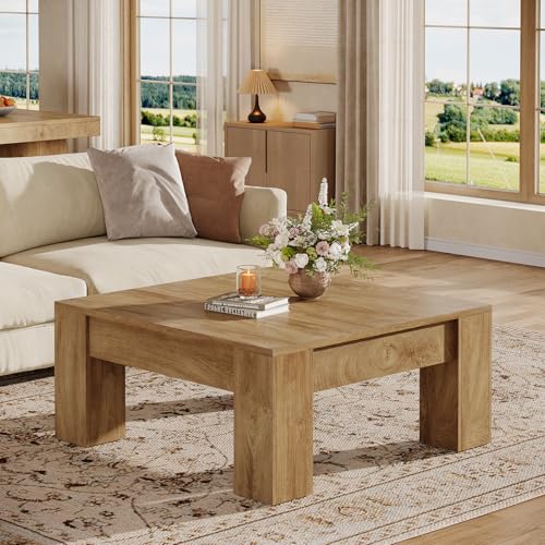 Table Basse Carrée en Bois Naturel Table Basse Carrée en Bois Naturel