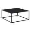 Table Basse Carrée en Métal Noir Table Basse Carrée en Métal Noir