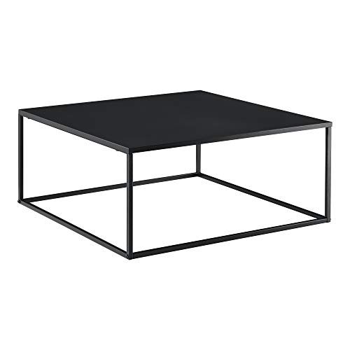Table Basse Carrée en Métal Noir Table Basse Carrée en Métal Noir