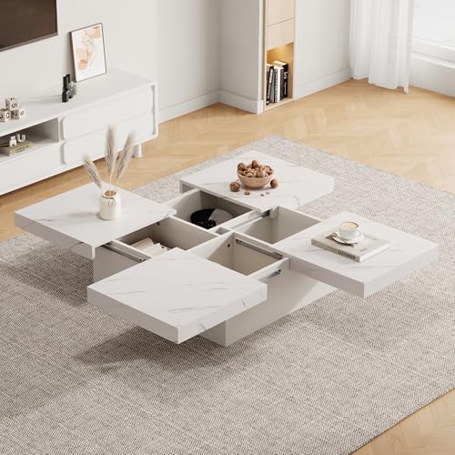 Table Basse Carrée Moderne Effet Marbre Table Basse Carrée Moderne Effet Marbre
