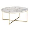 Table Basse de Salon Effet Marbré Modern Table Basse de Salon Effet Marbré Modern