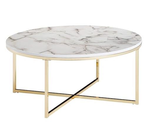 Table Basse de Salon Effet Marbré Modern Table Basse de Salon Effet Marbré Modern